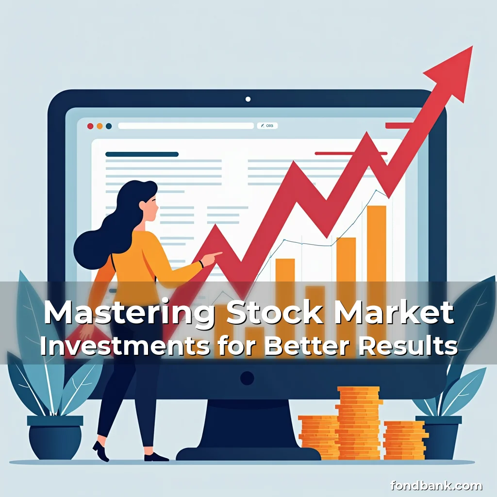 Artistic representation for Mastering Stock Market Investments for Better Results