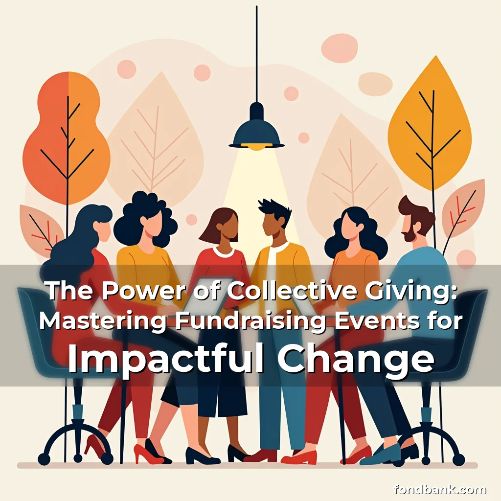 Artistic representation for The Power of Collective Giving: Mastering Fundraising Events for Impactful Change