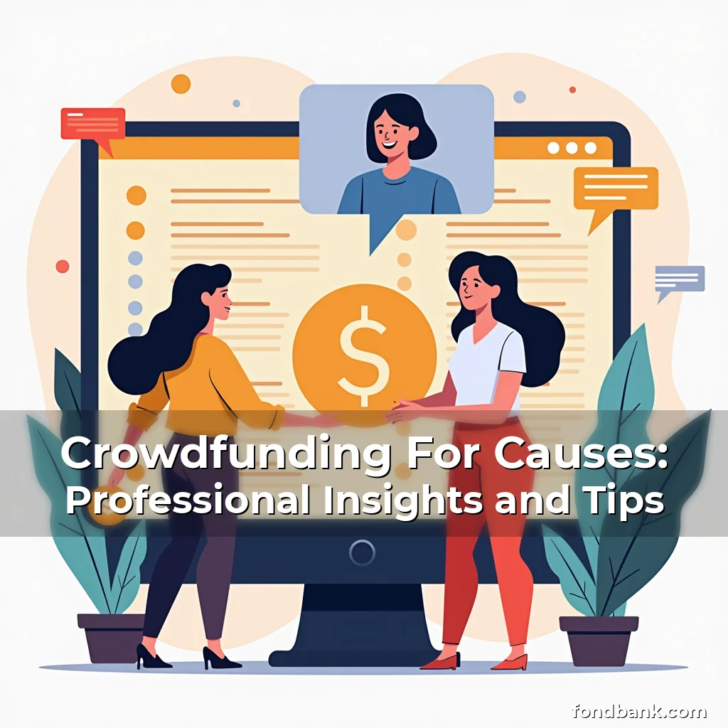 Artistic representation for Crowdfunding For Causes: Professional Insights and Tips