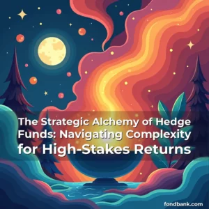 Artistic representation for The Strategic Alchemy of Hedge Funds: Navigating Complexity for High-Stakes Returns